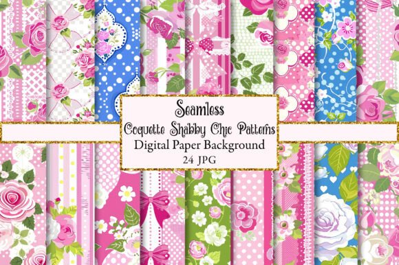 Coquette Shabby Chic Seamless Patterns