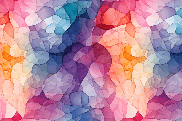 Rainbow Watercolor Seamless Pattern