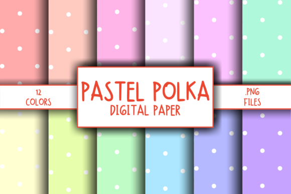 Pastel Polka Pattern Digital Paper