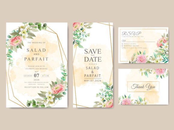 Download Beautiful Floral Wedding Invitations - Invitations Collection