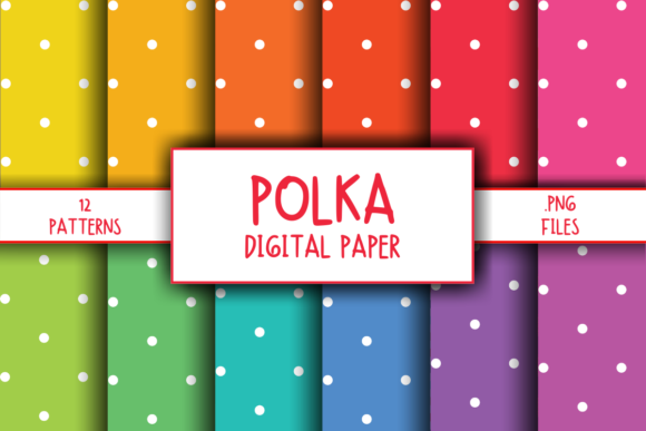 Polka Pattern Digital Paper