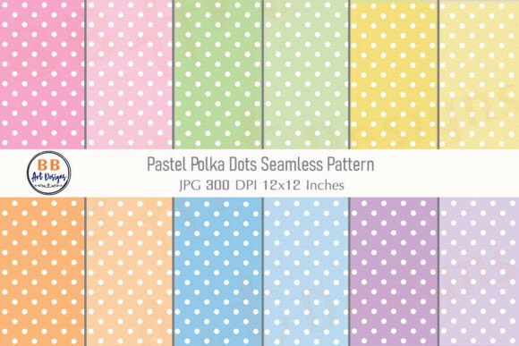 Download Pastel Polka Dots Seamless Pattern Paper - Polka dot Collection