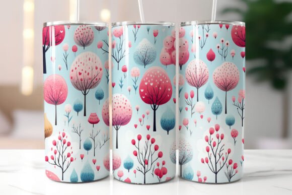 Download Playful Pattern of Whimsical Trees - Playful pattern Collection