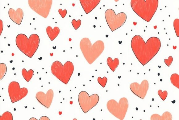 Download A Playful Pattern of Colorful Hearts - Playful pattern Collection