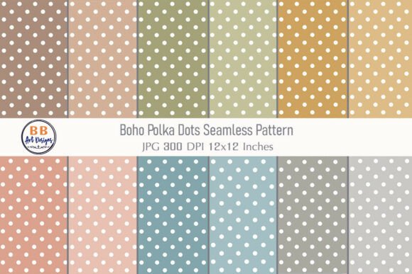 Download Boho Polka Dots Seamless Pattern Paper - Polka dot Collection