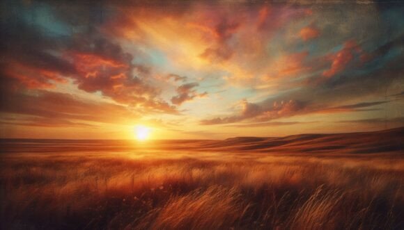 Prairie Sunset Warm