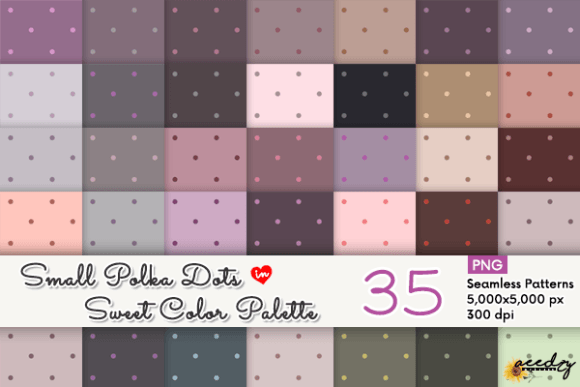 Download Small Pastel Polka Dots Patterns Set - Polka dot Collection