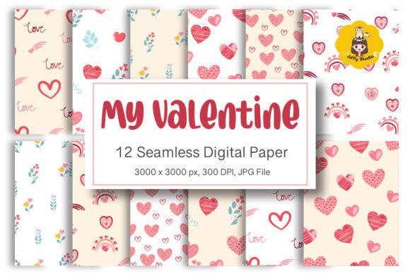 Valentine Seamless Repeat Pattern, Backg