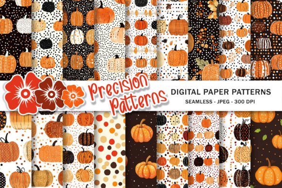 Download Polka Dots Pumpkin Digital Paper - Polka dot Collection
