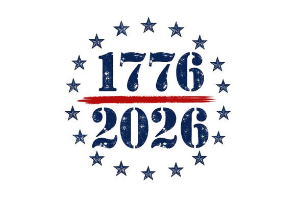 1776 2026 Patriotic USA Design
