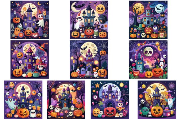 Download 10 Halloween Party Invitations Bundle - Invitations Collection