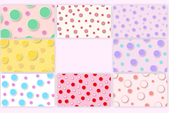 Pastel Polka Pattern Background