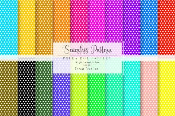 Download Colorful Seamless Polka Dot Pattern Pack - Polka dot Collection