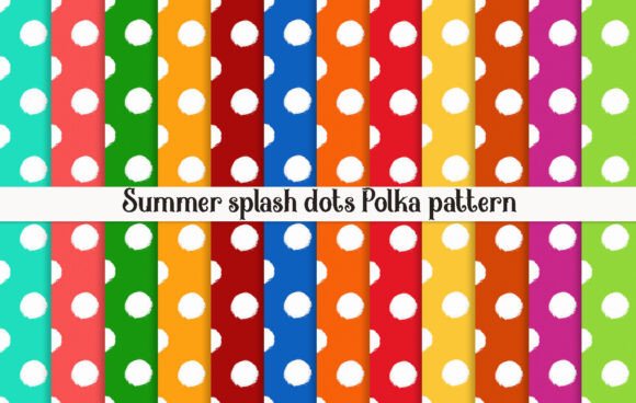 Summer Splash Dots Polka Pattern