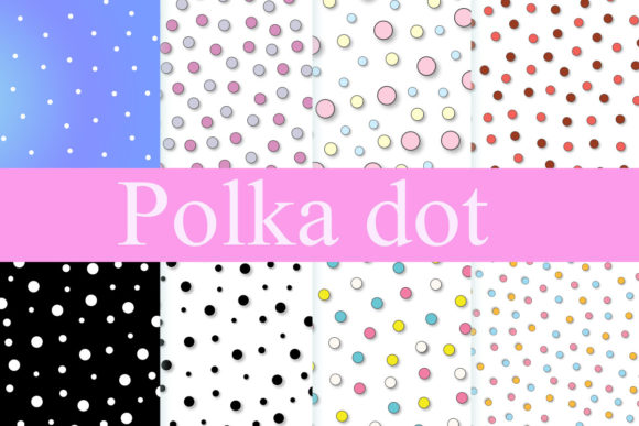 Graphic Pastel Polka Dot Background