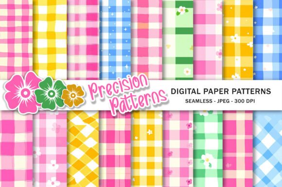 Gingham Seamless Repeat Pattern