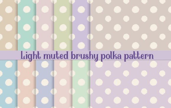 Light Muted Brushy Polka Pattern
