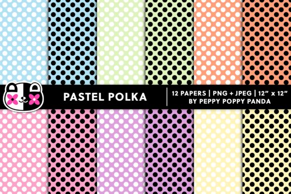 Download Seamless Pastel Polka Dots Digital Paper - Polka dot Collection