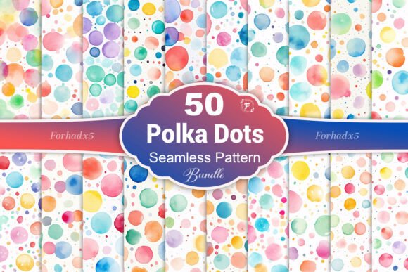 Download Watercolor Polka Dots Pattern - Polka dot Collection