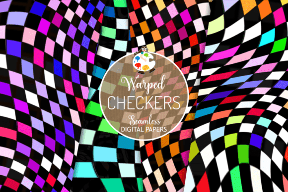 Warped Checkers - Seamless Geometric
