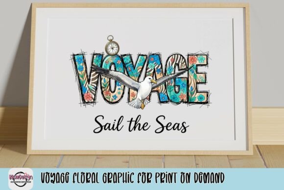Voyage Floral Graphic for Print on Demand