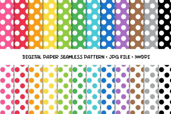 Download Seamless Polka Dot Digital Paper - Polka dot Collection