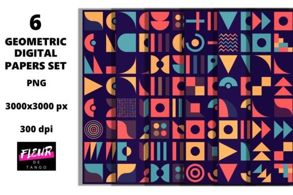 6 Seamless Geometric Patterns