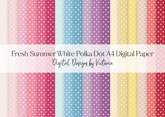Download Fresh Summer White Polka Dot A4 Paper - Polka dot Collection