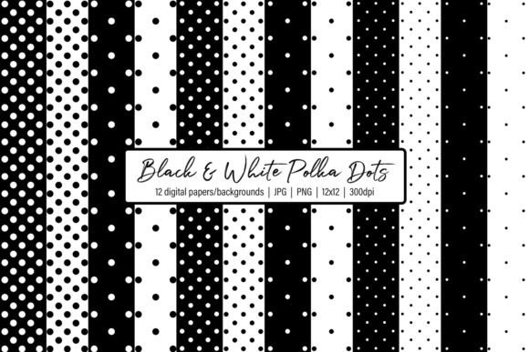 Download Black and White Polka Dots - Polka dot Collection