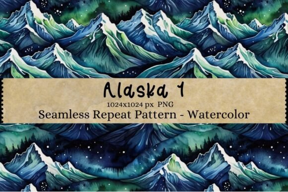 Alaska Seamless Repeat Pattern WC 1