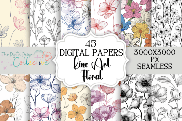 Download Boho Seamless Flowers Patterns - Seamless flowers Collection