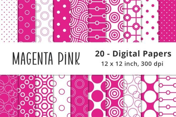 Download Bright Magenta Pink Polka Dot Background - Polka dot Collection